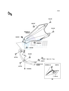 Z1000 ZR1000DBF FR GB XX (EU ME A(FRICA) drawing Cowling Lowers