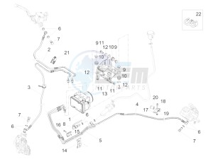 V7 II Racer ABS 750 drawing Reminstallatie ABS