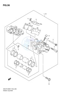 GSX-R1000 (E2) drawing FRONT CALIPERS