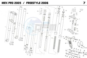 MRX FREESTYLE 50 drawing SUSPENSION