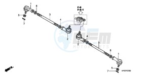 TRX500FPMB drawing TIE ROD