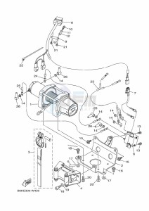 YFM700FWBD KODIAK 700 EPS (BGF8) drawing WINCH