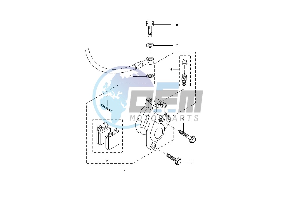 FRONT BRAKE CALIPER ENDURO