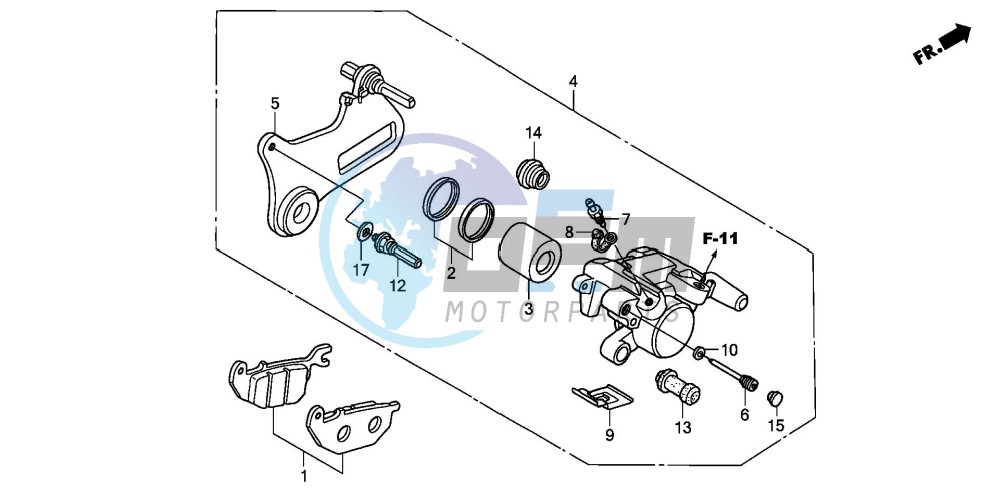 REAR BRAKE CALIPER