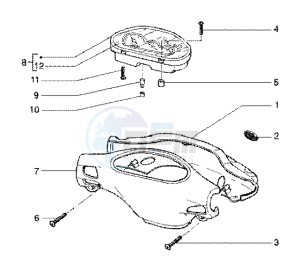 Runner 125 FX 2t drawing Speedometers Kms. - handlebar cover