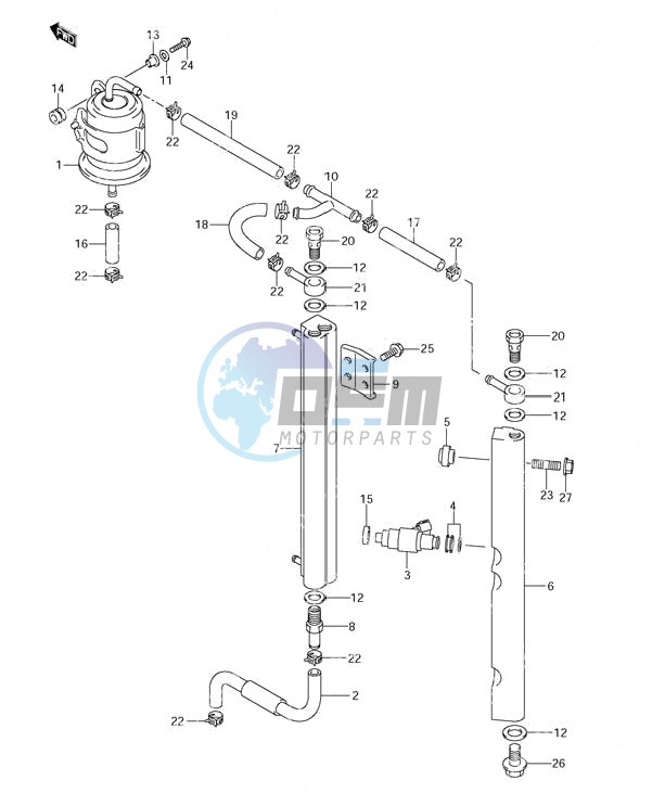 Fuel Injector (S/N 152527 & Newer)