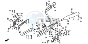 ST1100A drawing EXHAUST MUFFLER