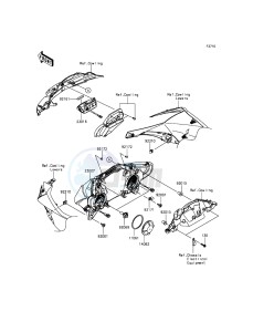 NINJA ZX-10R ABS ZX1000KFFA FR XX (EU ME A(FRICA) drawing Headlight(s)