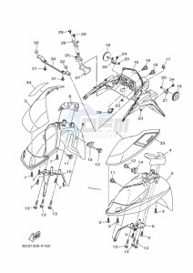 MWS125-C TRICITY 125 (BCS5) drawing FENDER