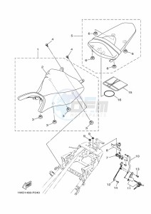 YZF250-A (B6P4) drawing SEAT