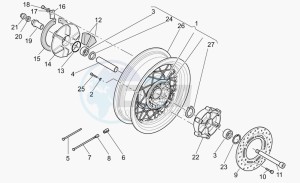 California 1100 Stone - Metal PI Special Sport/Al. PI drawing Rear wheel