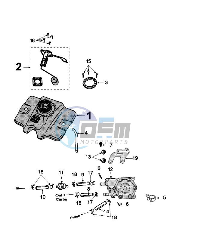 TANK AND FUEL PUMP