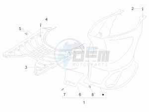 Stalker 50 drawing Central cover - Footrests