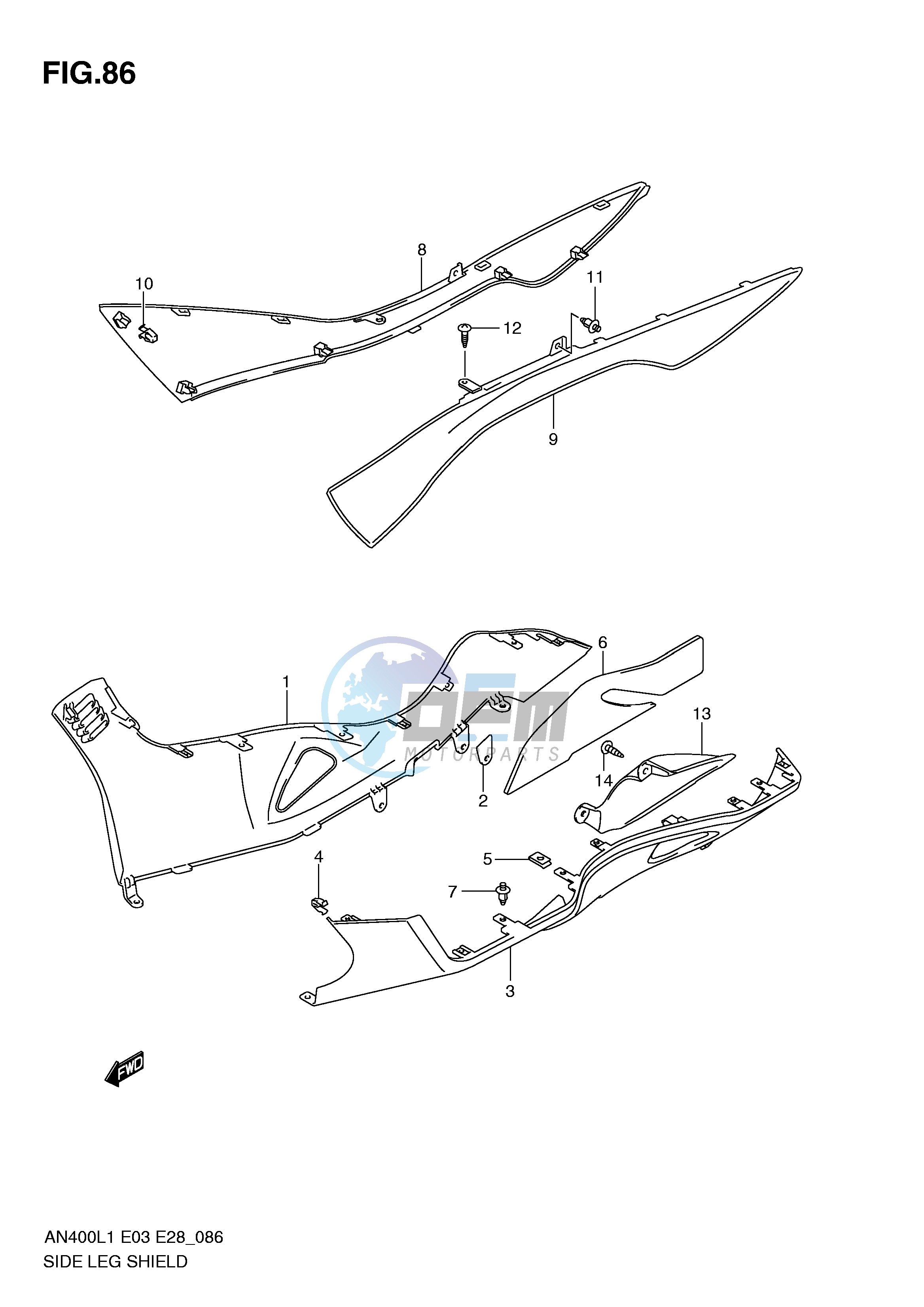 SIDE LEG SHIELD (AN400ZAL1 E33)