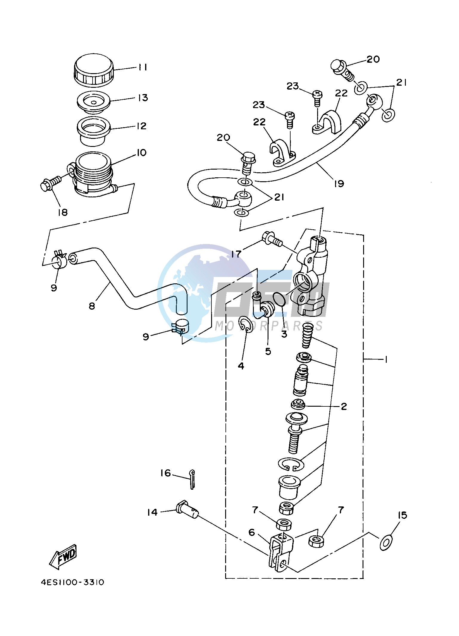 REAR MASTER CYLINDER