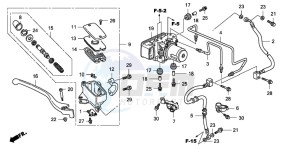 FJS600D 400 SILVER WING drawing FR. BRAKE MASTER CYLINDER (FJS600A)