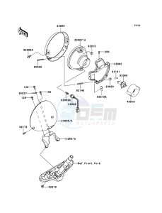 VN900 CLASSIC VN900BEF GB XX (EU ME A(FRICA) drawing Headlight(s)