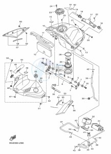 YZF-R1 (BX4D) drawing FUEL TANK