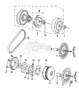 ELYSEO - 50 cc drawing CLUTCH