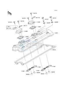 ZR 1000 A [Z1000] (A1-A3) drawing CYLINDER HEAD COVER