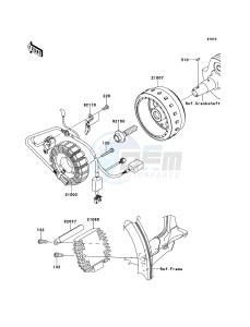 KLX250 KLX250SDF XX (EU ME A(FRICA) drawing Generator