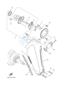 YFM700R YFM700RSF RAPTOR 700 SPECIAL EDITION (B463) drawing CAMSHAFT & CHAIN