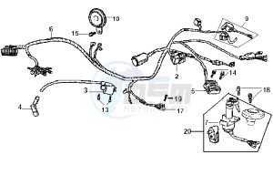 HUSKY 125 drawing WIRING HARNASS