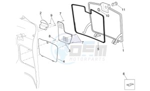 Scarabeo 125-200 e3 (eng. piaggio) drawing Central body I