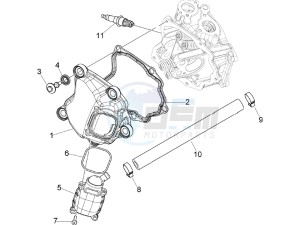 GTS 250 USA drawing Cylinder head cover