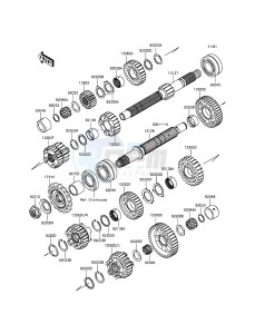 VERSYS 1000 KLZ1000BFF FR GB XX (EU ME A(FRICA) drawing Transmission