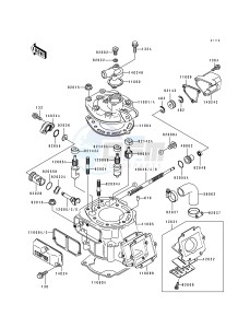 KDX 200 E [KDX200] (E1-E3) [KDX200] drawing CYLINDER HEAD_CYLINDER