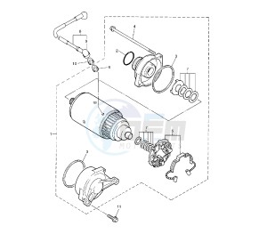 XJR 1300 drawing STARTING MOTOR