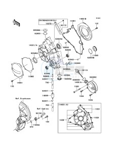 KFX700 KSV700A7F EU drawing Engine Cover(s)