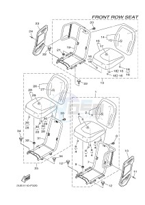 YXC700E YXC700PF VIKING VI (2US3) drawing SEAT