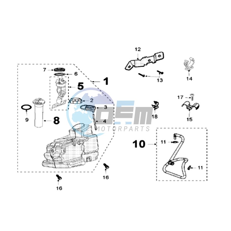 TANK AND FUEL PUMP