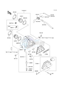 EN 500 C [VULCAN 500 LTD] (C10) C10 drawing AIR CLEANER