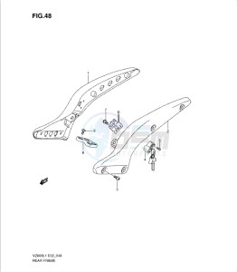 VZ800L1 drawing REAR FRAME