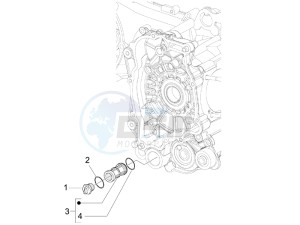 FLY 50 4T 4V USA (NAFTA) drawing Flywheel magneto cover - Oil filter