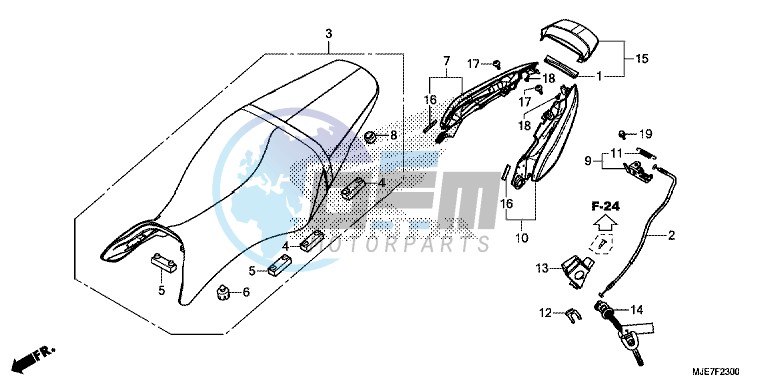 SEAT/REAR COWL