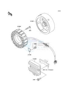 KLF250 KLF250A9F EU GB drawing Generator