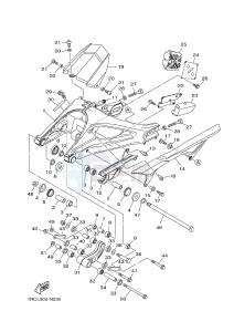 MT09 900 BELGIUM drawing REAR ARM