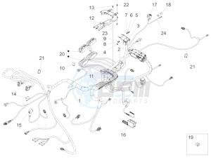 Audace 1400 1380 drawing Central electrical system