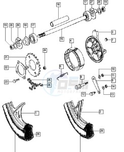 STANDARD_25-45kmh_K3-K7 50 K3-K7 drawing Rear wheel