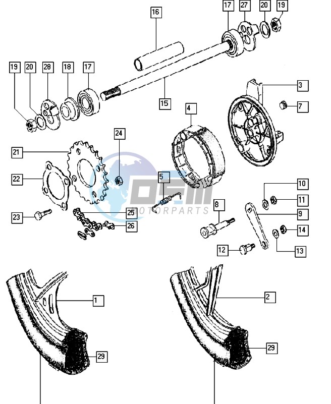 Rear wheel