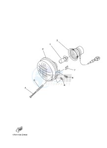 YFM450FWA YFM450DE GRIZZLY 450 IRS (1CUL 1CUM 1CUN) drawing HEADLIGHT