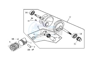 EURO MX EU2 - 150 cc drawing CRANKSHAFT