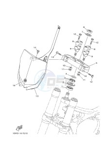 YZ125 (1SRT) drawing STEERING