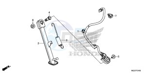 CB500XE CB500X ABS UK - (E) drawing STAND