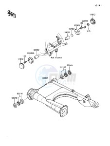 ZG 1200 B [VOYAGER XII] (B6-B9) [VOYAGER XII] drawing SWINGARM