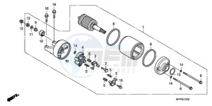 CB1300SA9 Europe Direct - (ED / ABS BCT MME TWO TY2) drawing STARTING MOTOR